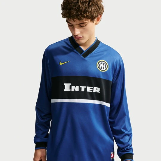 Zdjęcie produktu Męska koszulka piłkarska z długim rękawem Nike Dri-FIT Inter Milan Energy (wersja wyjazdowa) - Niebieski