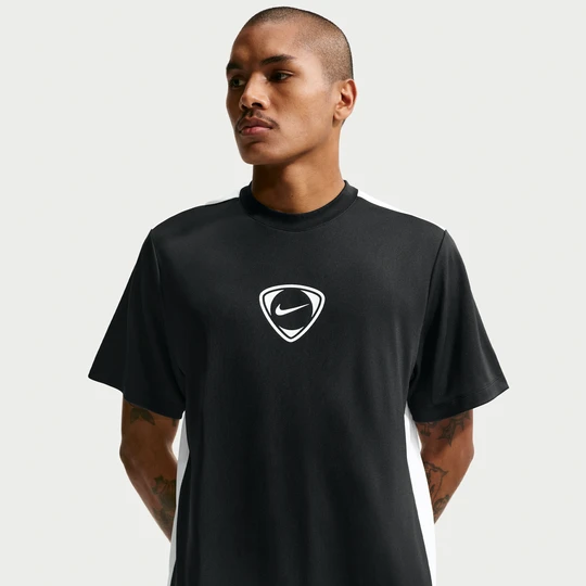 Zdjęcie produktu Męska koszulka piłkarska z krótkim rękawem Dri-FIT Nike Academy+ - Czerń