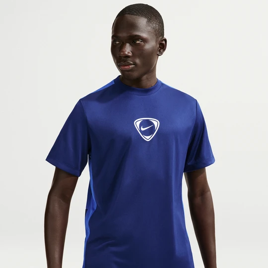 Zdjęcie produktu Męska koszulka piłkarska z krótkim rękawem Dri-FIT Nike Academy+ - Niebieski