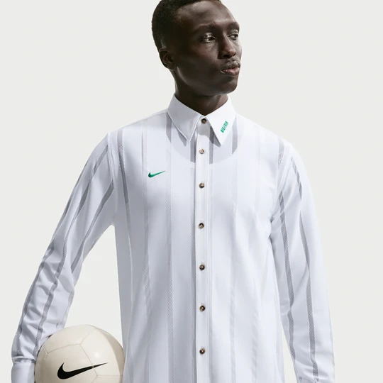 Zdjęcie produktu Męska koszulka piłkarska zapinana na guziki z przodu Nike Nigeria Energy - Biel