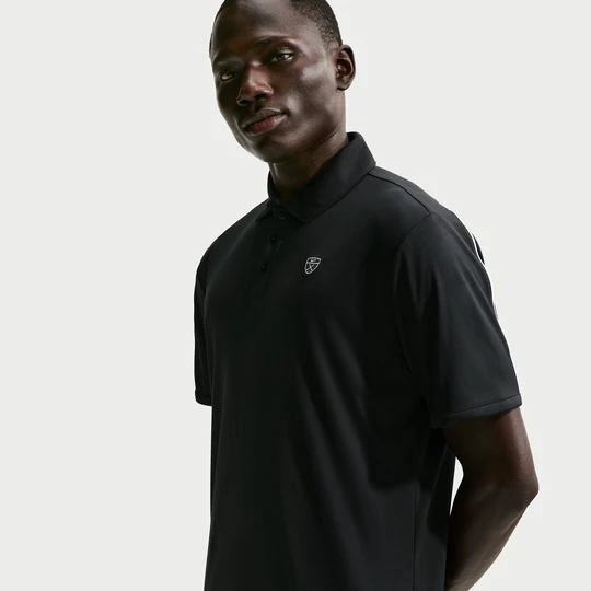 Zdjęcie produktu Męska koszulka polo do golfa z logo na klatce piersiowej Dri-FIT Nike Par - Czerń