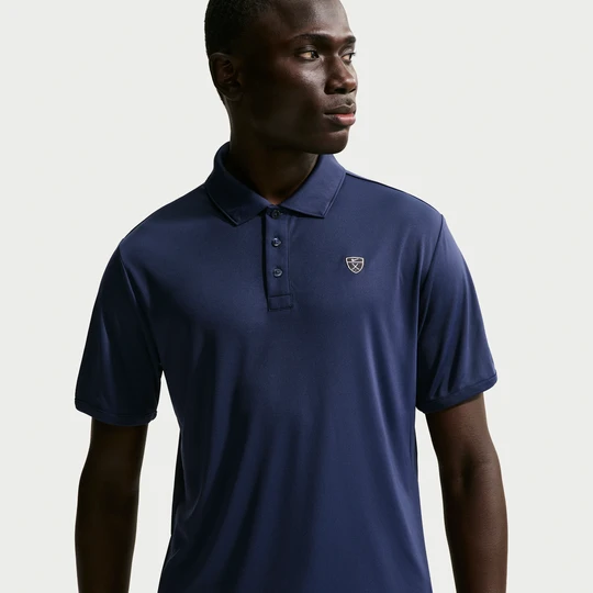 Zdjęcie produktu Męska koszulka polo do golfa z logo na klatce piersiowej Dri-FIT Nike Par - Niebieski