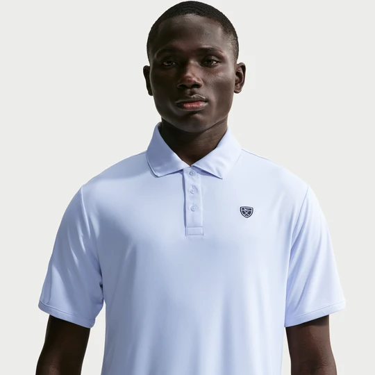 Zdjęcie produktu Męska koszulka polo do golfa z logo na klatce piersiowej Dri-FIT Nike Par - Szary