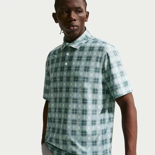 Zdjęcie produktu Męska koszulka polo do golfa Dri-FIT Nike Tailored Performance Tartan - Zieleń