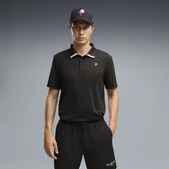 Zdjęcie produktu Męska koszulka polo do golfa PUMA X PALM TREE CREW, Akcesoria, Czarny