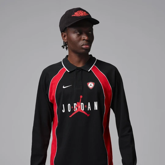 Zdjęcie produktu Męska koszulka polo do golfa z długim rękawem Jordan Flight - Czerń