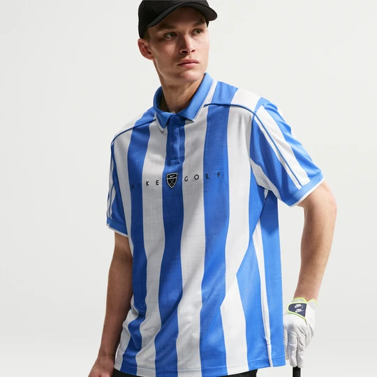 Zdjęcie produktu Męska koszulka polo do golfa z krótkim rękawem Dri-FIT Nike Fairway Fresh - Niebieski
