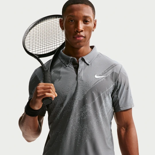 Zdjęcie produktu Męska koszulka polo do tenisa Dri-FIT ADV NikeCourt Slam - Szary