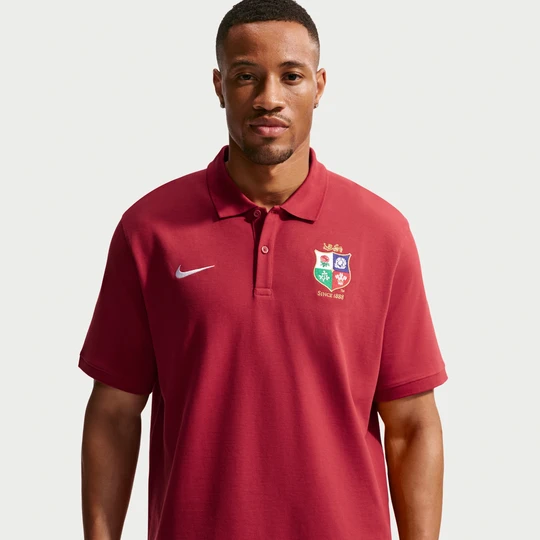 Zdjęcie produktu Męska koszulka polo Nike Club British & Irish Lions - Czerwony