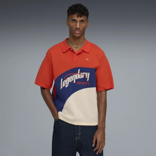 Zdjęcie produktu Męska koszulka polo PUMA.NOW, Odzież, Czerwony