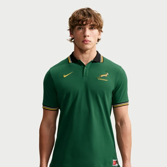 Zdjęcie produktu Męska koszulka polo z piki Springboks - Zieleń Nike