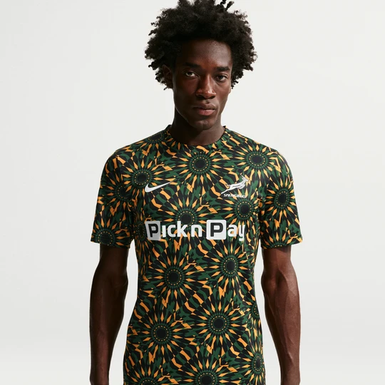 Zdjęcie produktu Męska koszulka przedmeczowa do rugby Nike Springboks 2025/26 - Czerń