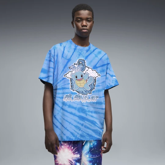 Zdjęcie produktu MÄ™ska koszulka PUMA x POKÃ‰MON Squirtle o kroju oversize, OdzieÅ¼, Niebieski