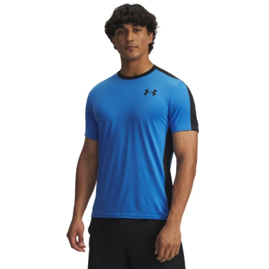 Zdjęcie produktu Męska koszulka treningowa Under Armour HeatGear Wordmark - niebieska