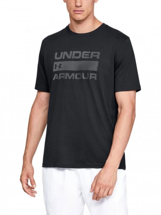 Zdjęcie produktu Męska koszulka treningowa UNDER ARMOUR TEAM ISSUE WORDMARK SS - czarna