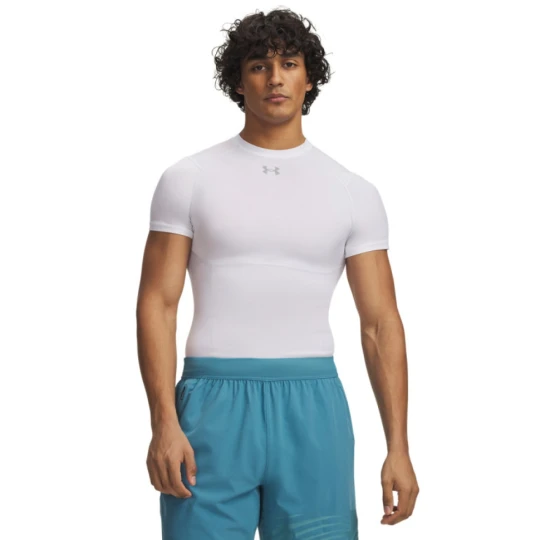 Zdjęcie produktu Męska koszulka treningowa Under Armour UA HeatGear Elite Comp SS - biała