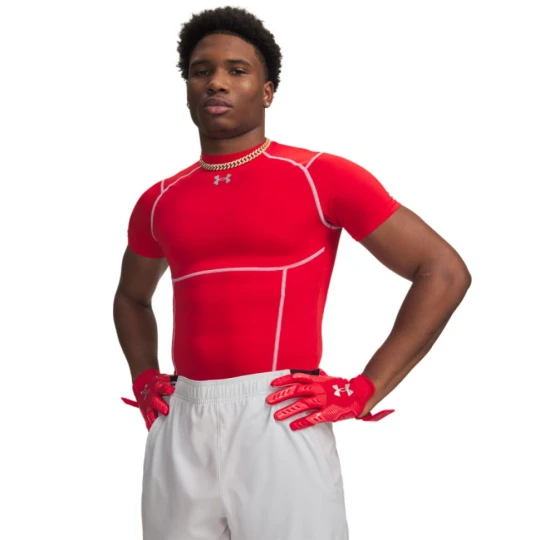Zdjęcie produktu Męska koszulka treningowa Under Armour UA HeatGear Elite Comp SS - czerwona