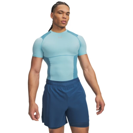 Zdjęcie produktu Męska koszulka treningowa Under Armour UA HeatGear Elite Comp SS - niebieska