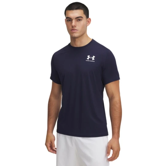 Zdjęcie produktu Męska koszulka treningowa Under Armour UA Heatgear Fitted SS - granatowa