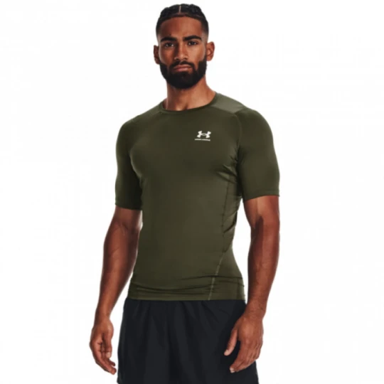 Zdjęcie produktu Męska koszulka treningowa Under Armour UA HG Armour Comp SS - khaki