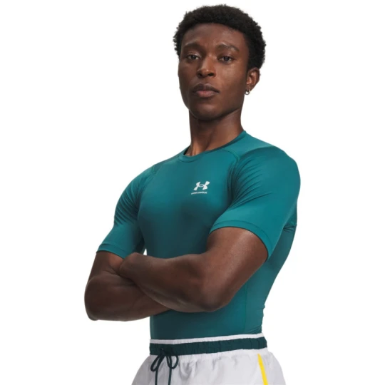 Zdjęcie produktu Męska koszulka treningowa Under Armour UA HG Armour Comp SS - zielona