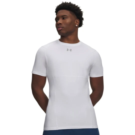 Zdjęcie produktu Męska koszulka treningowa Under Armour UA HG Elite Fitted SS - biała