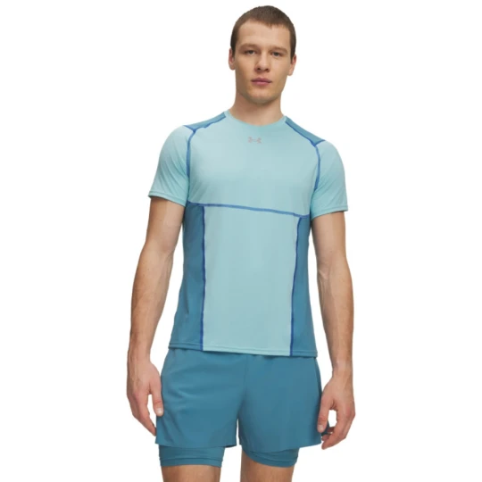 Zdjęcie produktu Męska koszulka treningowa Under Armour UA HG Elite Fitted SS - niebieska
