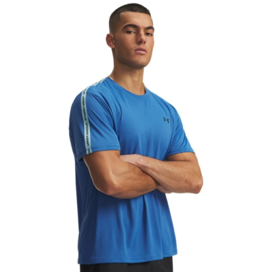 Zdjęcie produktu Męska koszulka treningowa Under Armour UA Tech Taping SS - niebieska