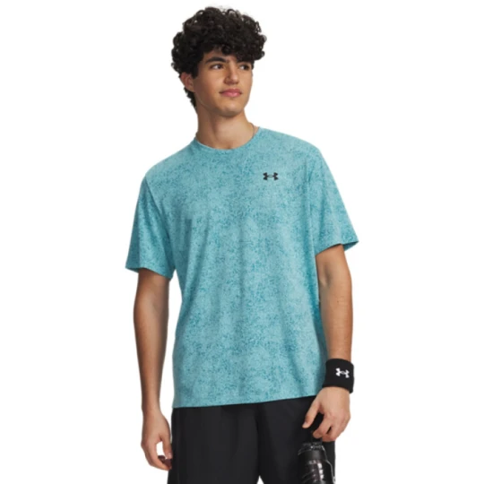 Zdjęcie produktu Męska koszulka treningowa Under Armour UA Tech Tee Pixelate - niebieska