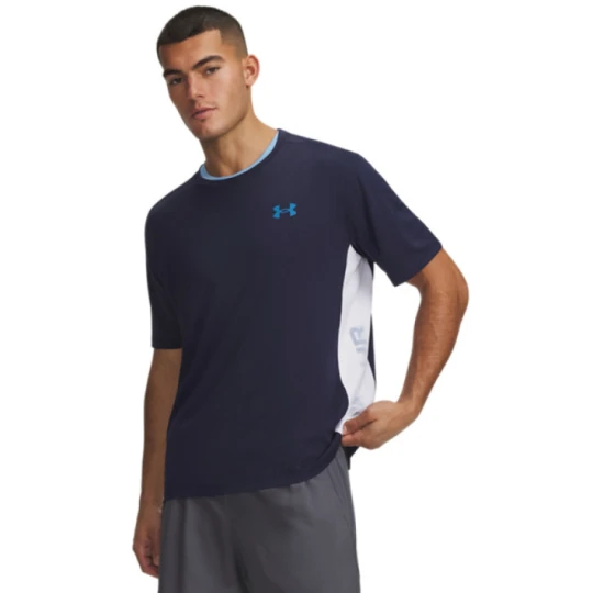 Zdjęcie produktu Męska koszulka treningowa Under Armour UA Tech Utility SS - granatowa
