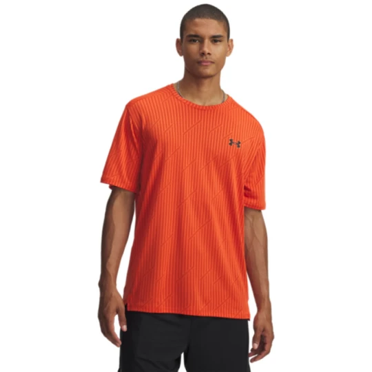 Zdjęcie produktu Męska koszulka treningowa Under Armour UA Tech Vent Jacquard - pomarańczowa
