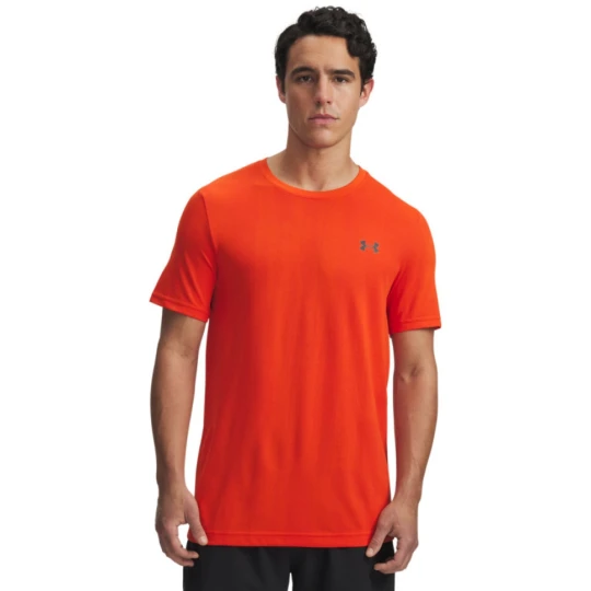 Zdjęcie produktu Męska koszulka treningowa Under Armour Vanish Seamless Novelty SS - pomarańczowa