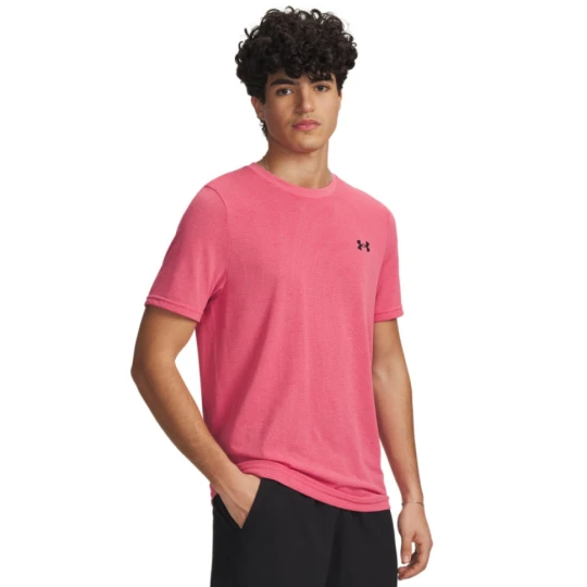 Zdjęcie produktu Męska koszulka treningowa Under Armour Vanish Seamless Novelty SS - różowa