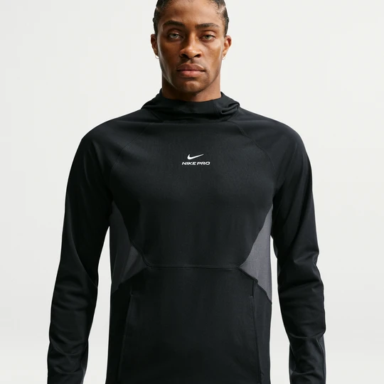 Zdjęcie produktu Męska koszulka treningowa (warstwa środkowa) Dri-FIT Nike Pro - Czerń