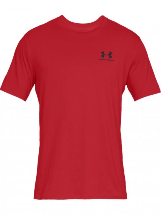 Zdjęcie produktu Męska koszulka UNDER ARMOUR SPORTSTYLE LEFT CHEST SS - czerwona