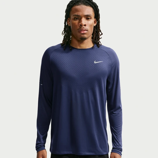Zdjęcie produktu Męska koszulka z długim rękawem do biegania Dri-FIT ADV Nike Stride - Niebieski