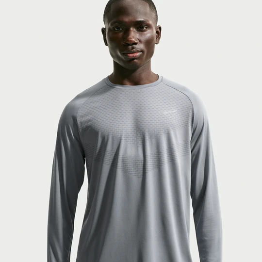 Zdjęcie produktu Męska koszulka z długim rękawem do biegania Dri-FIT ADV Nike Stride - Szary