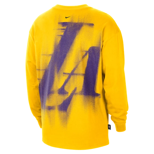 Zdjęcie produktu Męska koszulka z długim rękawem do koszykówki Dri-FIT Los Angeles Lakers Standard Issue Nike - Żółty