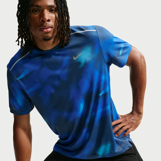 Zdjęcie produktu Męska koszulka z krótkim rękawem do biegania Dri-FIT Nike Miler - Niebieski