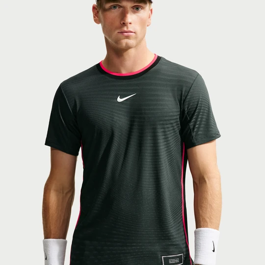 Zdjęcie produktu Męska koszulka z krótkim rękawem do tenisa Aero-FIT NikeCourt Slam - Zieleń