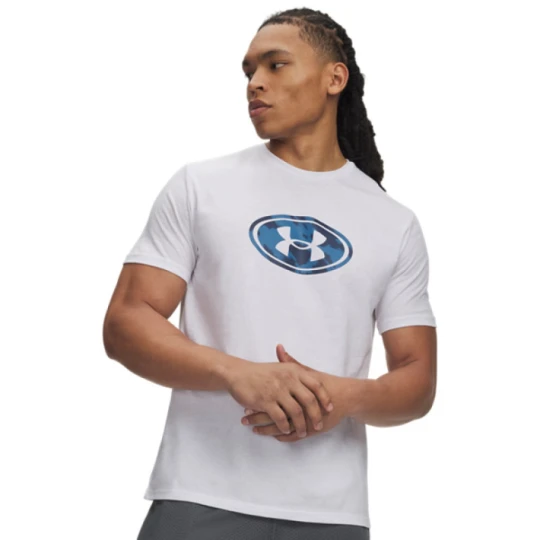 Zdjęcie produktu Męska koszulka z krótkim rękawem Under Armour UA Lockertag Print SS - biała