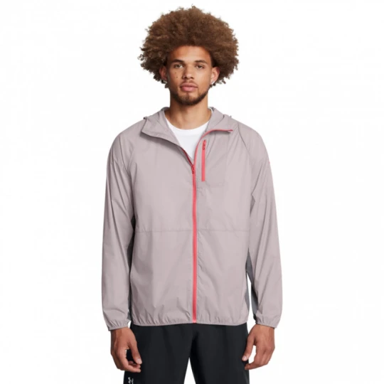 Zdjęcie produktu Męska kurtka do biegania Under Armour Launch Lightweight Jacket - beżowa
