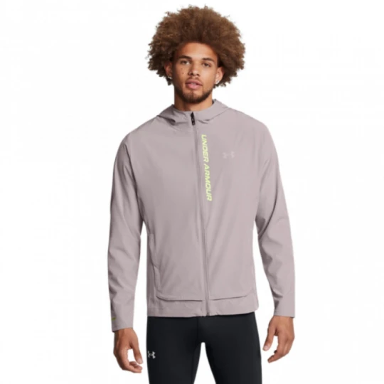 Zdjęcie produktu Męska kurtka do biegania Under Armour UA Outrun The Storm Jacket - beżowa