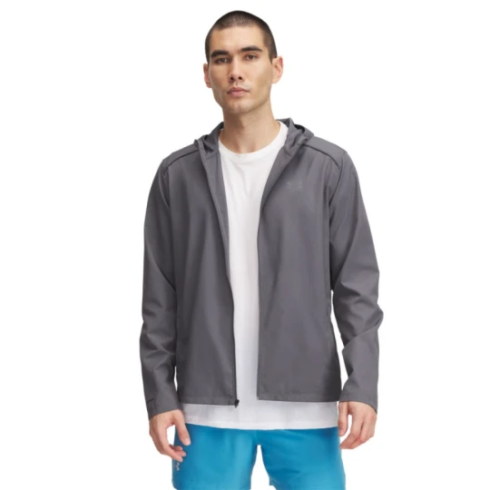 Zdjęcie produktu Męska kurtka do biegania Under Armour UA Storm Run Hooded Jacket - szara