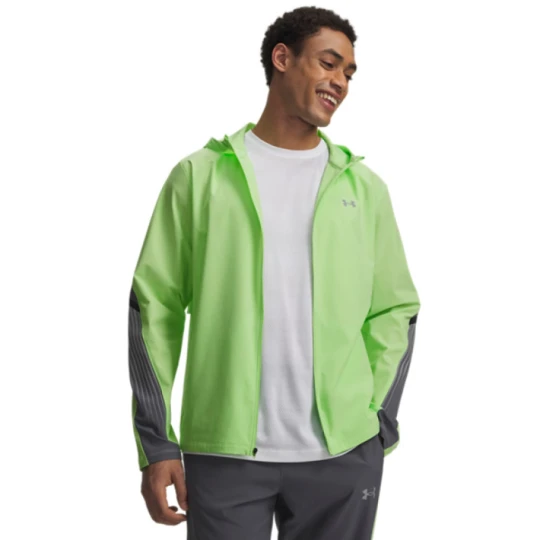 Zdjęcie produktu Męska kurtka do biegania Under Armour UA Velociti Storm Hooded - zielona
