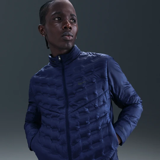 Zdjęcie produktu Męska kurtka do biegania z puchowym wypełnieniem Nike Therma-FIT ADV Repel AeroLoft - Niebieski