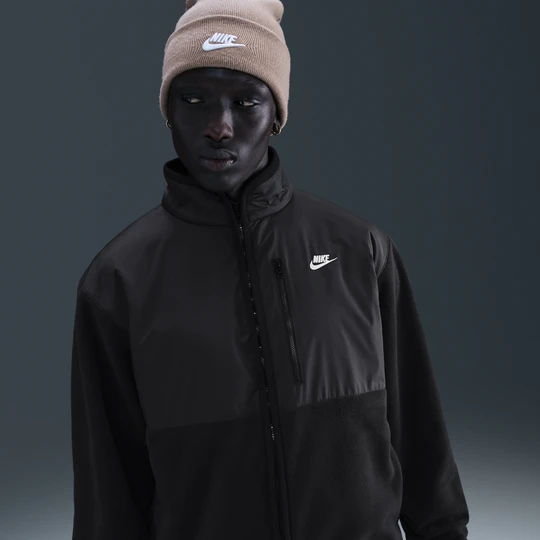 Zdjęcie produktu Męska kurtka na zimę z zamkiem na całej długości Nike Club - Czerń