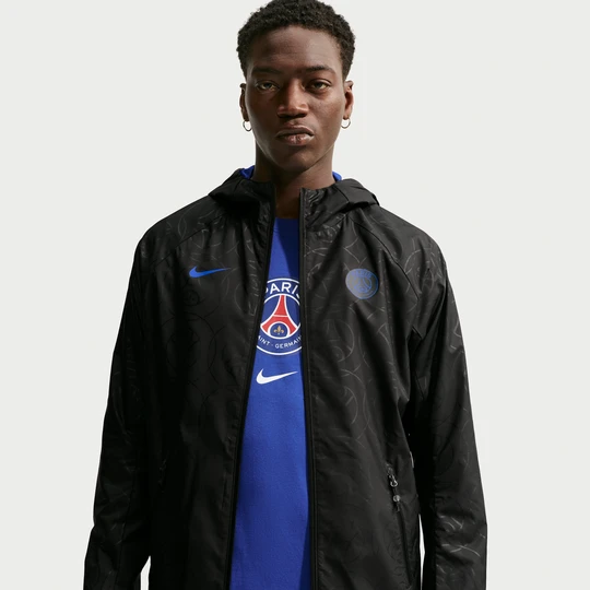 Zdjęcie produktu Męska kurtka piłkarska Paris Saint-Germain AWF Nike Dri-FIT - Czerń