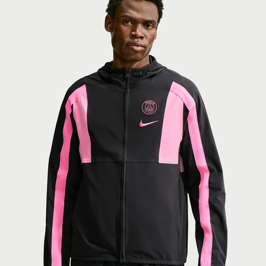 Zdjęcie produktu Męska kurtka piłkarska z tkaniny Nike Paris Saint-Germain Energy - Czerń