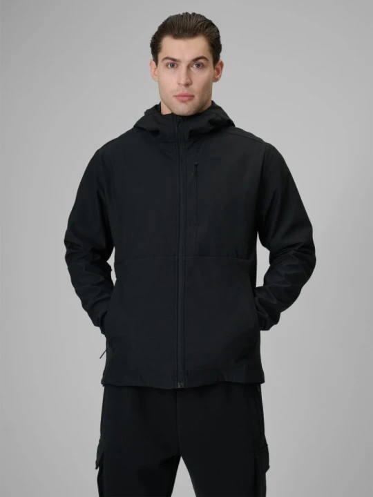Zdjęcie produktu Męska kurtka przejściowa softshell 4F 4FRSS26TSOFM664 - czarna